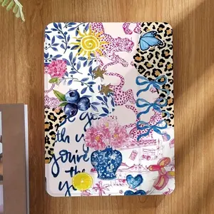Leopard Print iPad Case with Auto Sleep/Wake & Stylus Slot | Shockproof Scratch Resistant Cover for iPad 11th/10th Gen, Air, Mini, Pro & Samsung Galaxy Tab Series | Ideal Gift for Back to School, Valentine's Day & New Year