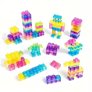 Montessori Soft Gel Building Blocks Set, Child Sensory Toys, Soft Q-Elastic Stackable Toy Kit, Educational Gift for Kids