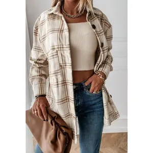 Cream Plaid Flannel