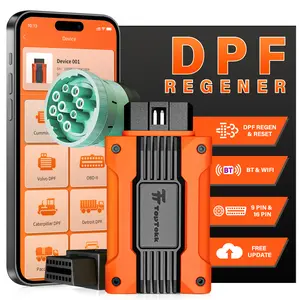 TopTekk Heavy Duty Truck Essentials for DPF Regeneration and Reset Device for Truck Drivers, Compatible with Cummins Engines, Smart One-Click DPF Regen with Condition Detection