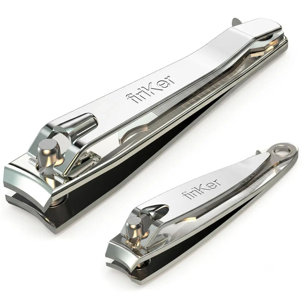 Nail Clipper Set,Premium Stainless Steel Fingernail and Toenail Clipper Cutters with Nail File, Sharp Effortless Nail Clippers Set for Men & Women(Silver)