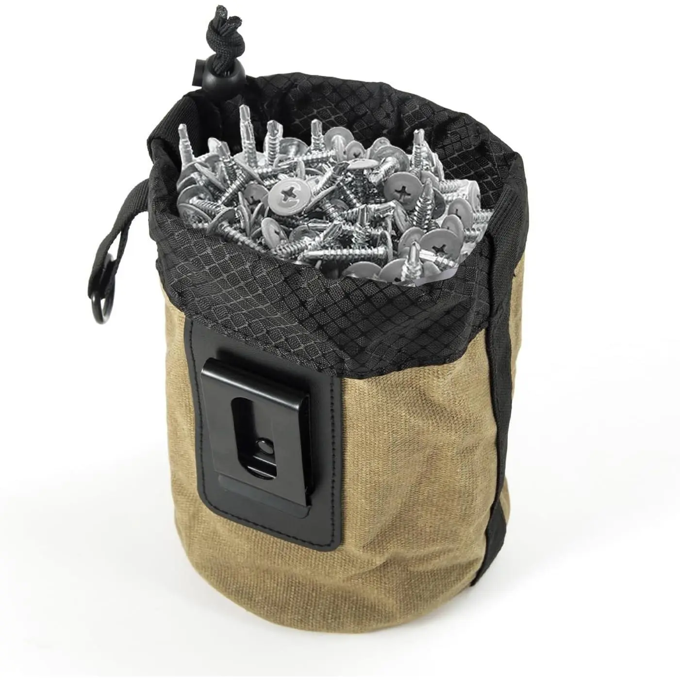 Tool Bag for Nails/Screws, Metal Clip Tool Bag, Suitable for Tools, Screws, and Nails, Ideal for Electricians, Plumbers, Carpenters, Contractors, Handy People, and Any Craftsmen