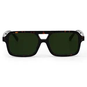 Atlas - Green Tortoise Squared Sunglasses