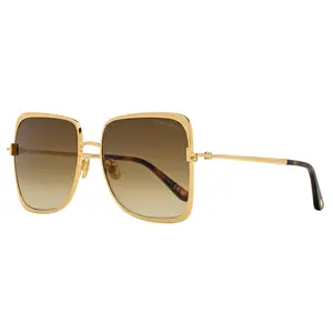 Tom Ford Tara-02 Geometric Sunglasses TF1319 30F Deep Gold 57mm FT1319
