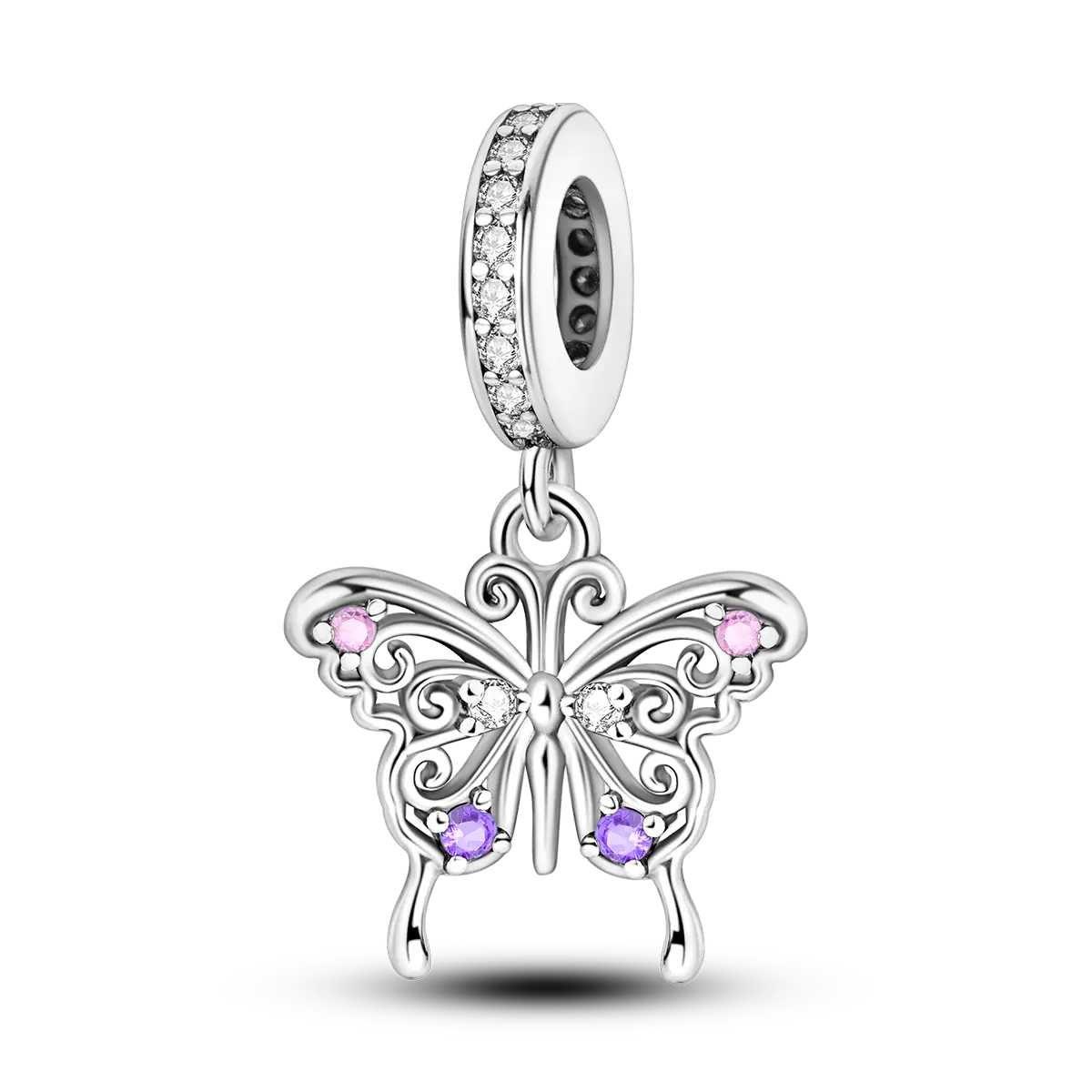 Hollow butterfly charm