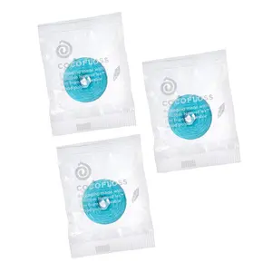 Woven Floss Refills Set - Oral Care Mint Waxed Expanding Vegan String Floss with Coconut Oil, 3 Spools (33 yd Each) for Effective Daily Use Plastic Traditional