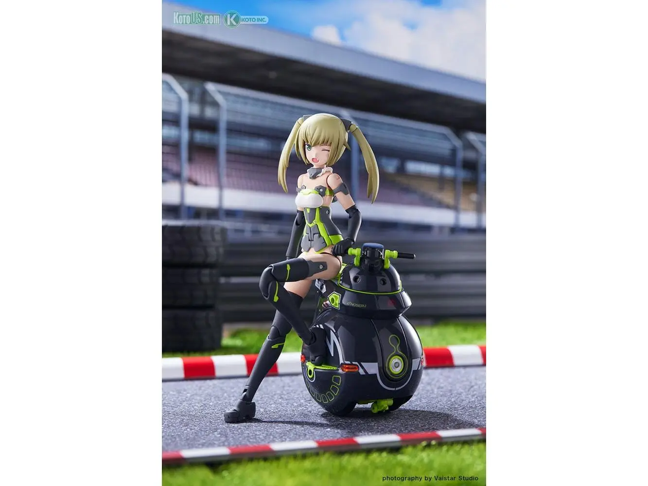 212 MAIN Kotobukiya FG146 Frame Arms Girl Innocentia Racer & Noseru Racing Specs Version Plastic Model Kit - Collaboration, Racing Look Build Kit