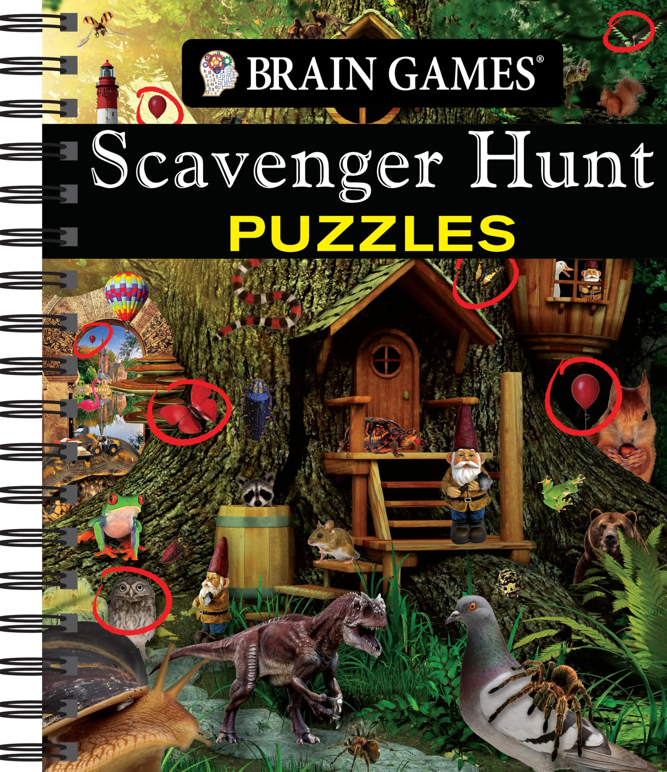 Brain Games - Scavenger Hunt Puzzles -- Publications International Ltd - Spiral
