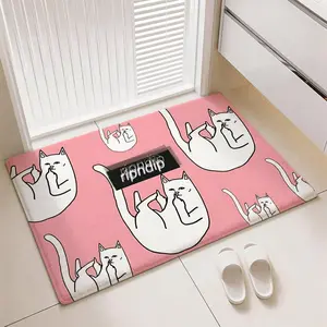 Streetwear ripndip Floor Mat Non-Slip Comfy Flannel Thickened Rug Indoor Door Mat Ultra Soft Absorbent Wear-Resistant Floor Mat for Living Room Hallway Entryway Front Door Porch Sturdy Non-Skid Home Decoration Mat for Indoor Daily Use