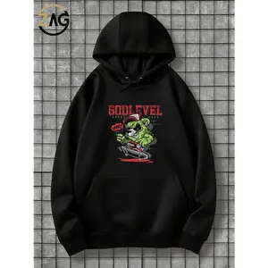 2025 Cartong Best GODLEVEL Streetwear Hoodie for Men Stylish and Comfortable - Unisex, hooded sweatshirt, front pocket design, casual pullover shirt Trendy Tops Sweatshirts Fall Womens Mens Halloween Birthday Christmas Gifts