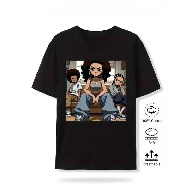 The Boondocks T-Shirt, The Boondocks Riley Freeman Cartoon Character Sweatshirt Hoodie, Anime Shirt, TV Series Shirt,  Gift for Him, Gift for Her