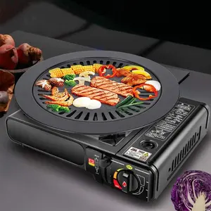 Korean BBQ Grill Pan Non stick for Indoor Grilling, for Home Camping