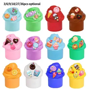 Children Safe Non-Toxic Scented Slime Set, DIY Material Pack Stress Relief Toy, Parent-Child Interaction Gift, Suitable for Ages 3+