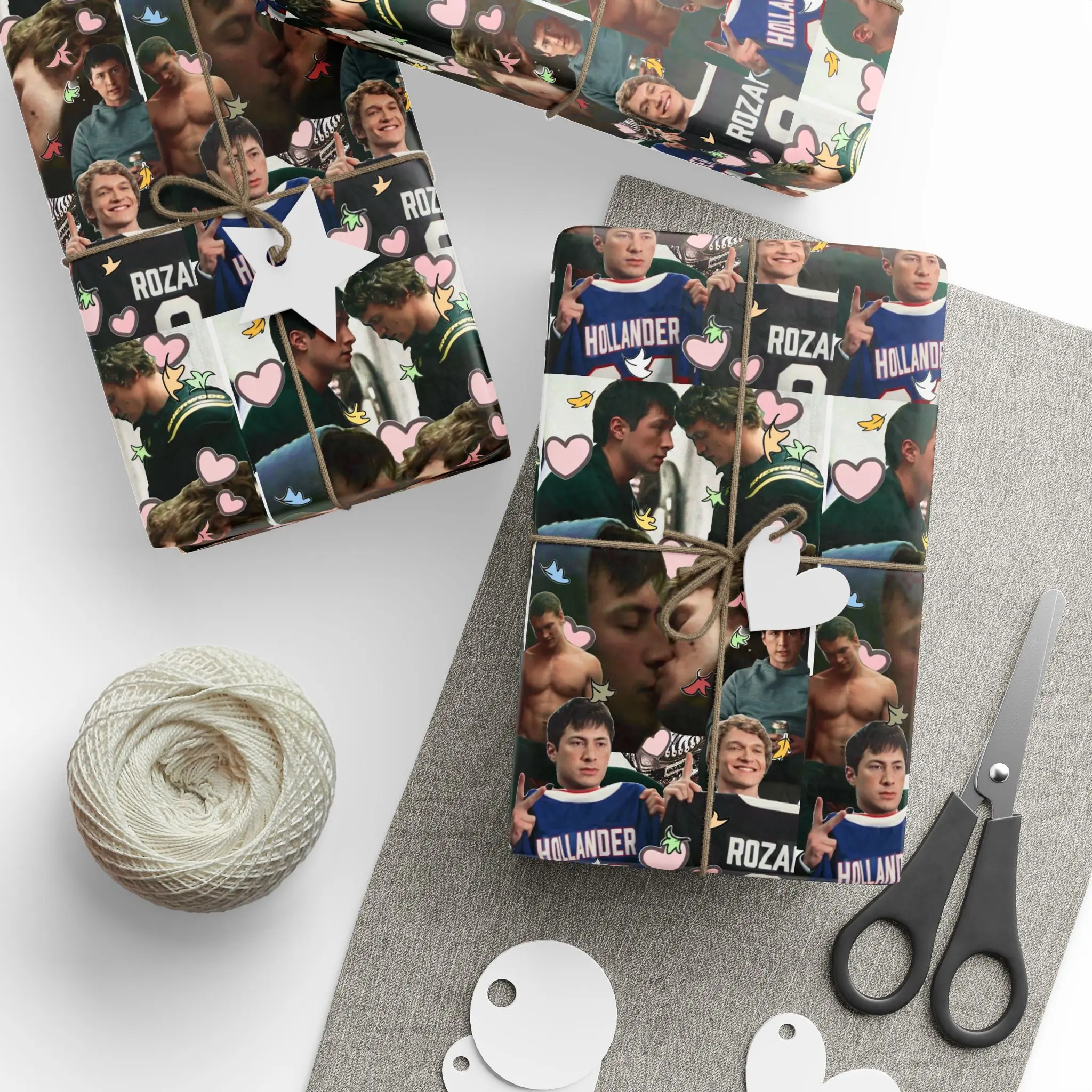 Heated Rivalry Fan Made Wrapping Paper, Shane Hollander and Ilya ...