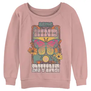 Juniors Womens Lost Gods Being Kind Is Divine Sweatshirt