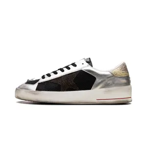 Stardan LAB "Silver leather and mesh with golden star" GMF00128 F006429 82783