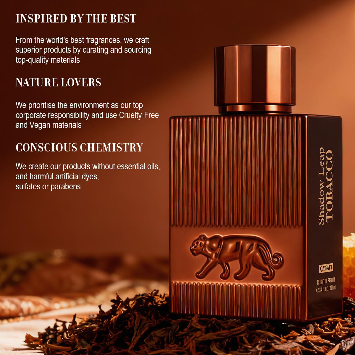 Shadow Leap Tobac | Tobac & Honey | Extrait De Parfum 100ml | 8H+ Long Lasting