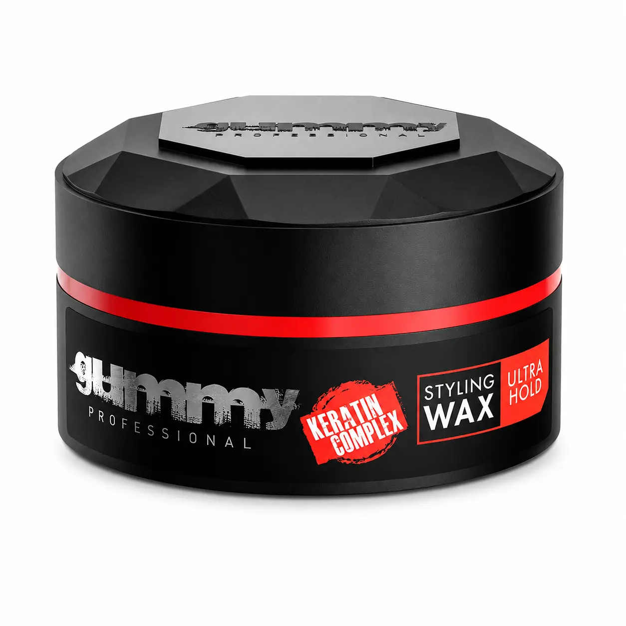 Gummy Styling Wax Ultra Hold Shapes Slick Backs Spiky Looks and Defined Texture on Dry or Damp Hair, Keratin Complex with Provitamin B5, 5.07 fl oz / 1 Jar