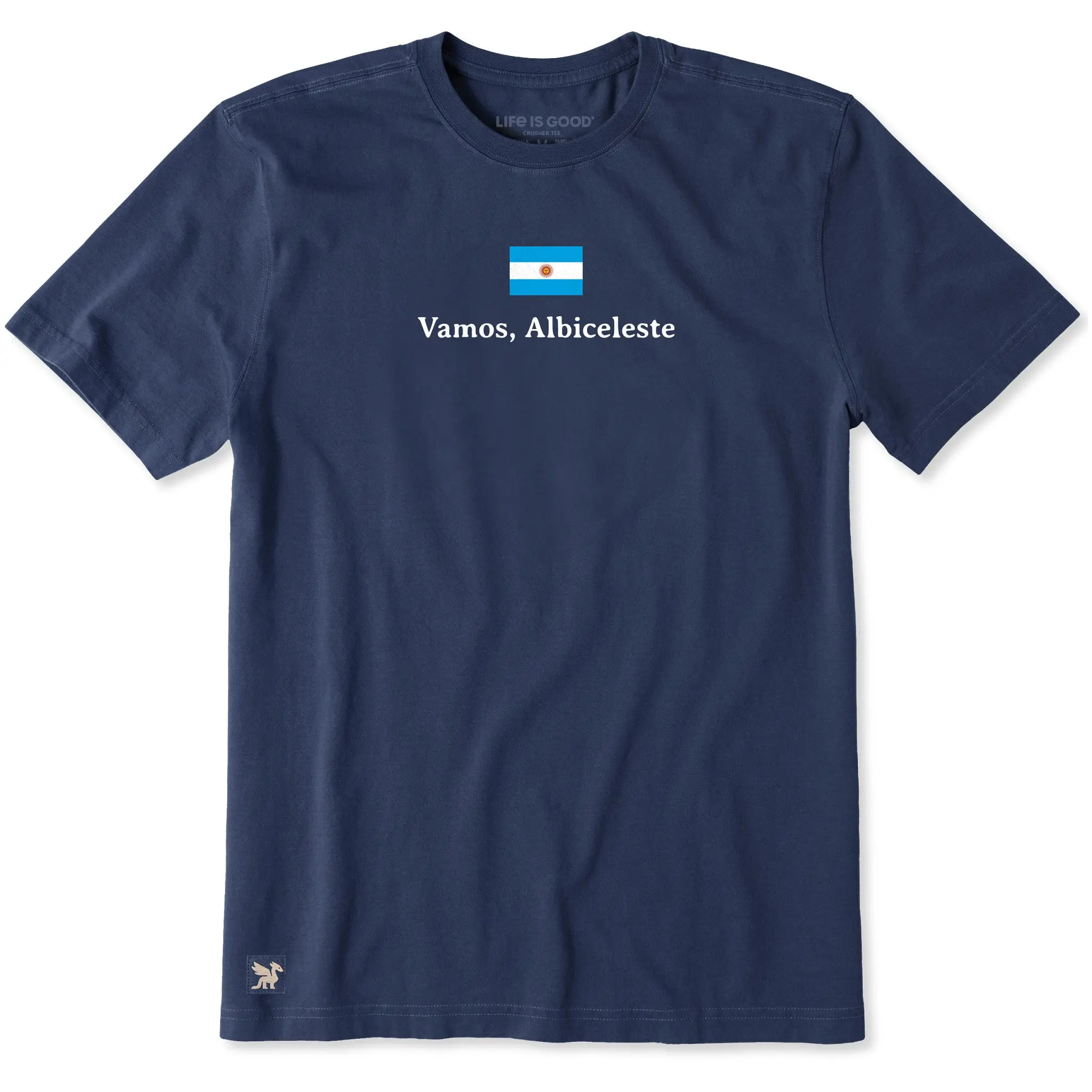 Men's Argentina Albiceleste Short Sleeve Crusher Tee