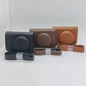 G7X II III PU Leather Camera Bag Case For Canon PowerShot G7X Mark II III G7XIII G7X3 G7XII G7X2 Full Body Cover With Strap
