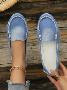 Women's Fashion Plaid Flat Shoes for Casual Comfort Breathable Lightweight Girls and Ladies Flat Shoes, Trendy Comfortable Everyday Footwear, Slip On Shoes