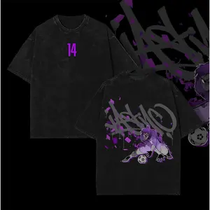 [COLLECTION] Blue Lock Shirt - Rin, Nagi, Isagi, Reo, Kunigami, Aiku Graphic Washed Tee Vintage Anime Merch, Gift for Blue Lock Fan Anime Inspired Tee