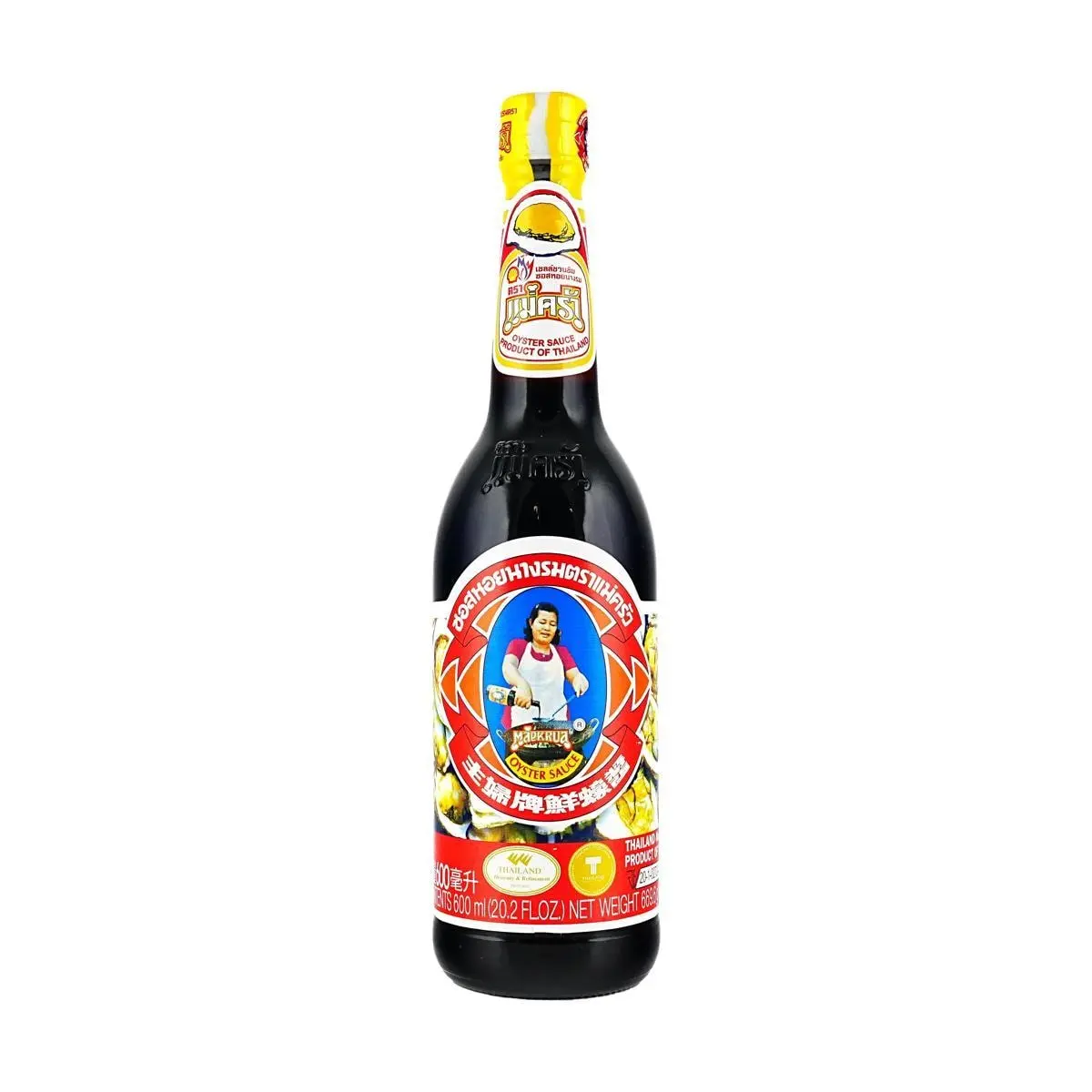 MAEKRUA Thai Oyster Sauce 600ml - Perfect for Stir-Frying, Salads, and Cooking