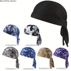 7pcs Do Rags Sweat Wicking Beanie Cooling Durags Skull Cap Motorcycle Head Wrap Bandana for Men Women, Unisex