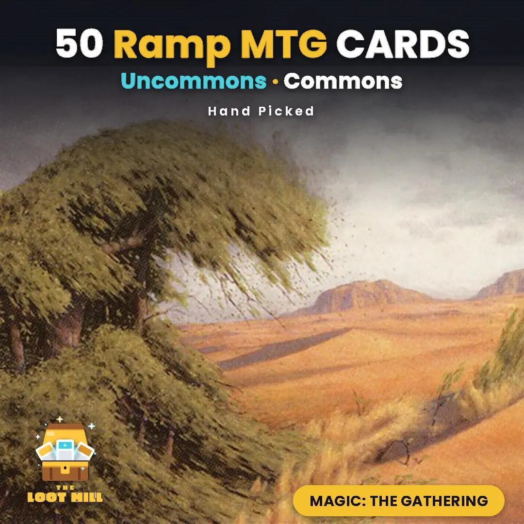 MTG Ramp Lot – 50 Green Mana Acceleration Cards – EDH Commander Deck Building