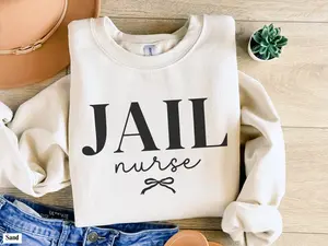 Jail Nurse Short Sleeve T-shirt / Sweatshirt ,  Correctional RN t-shirt , Prison Nurse shirt , Inmate Care Nurse Shirt, Jail Nurse Grad Gift Apparel