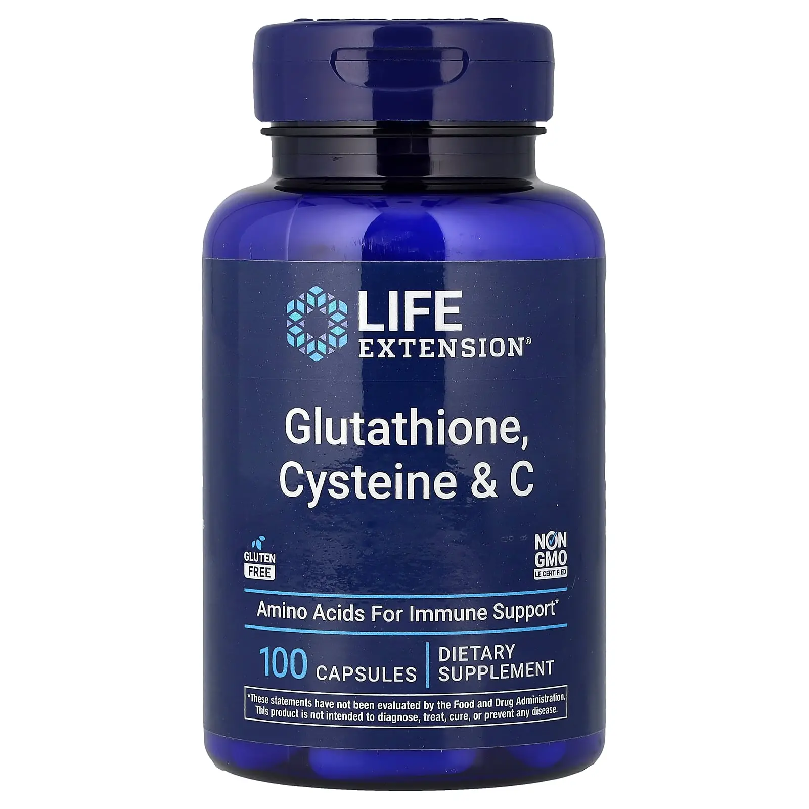 Life Extension Glutathione, Cysteine & C, 100 Capsules