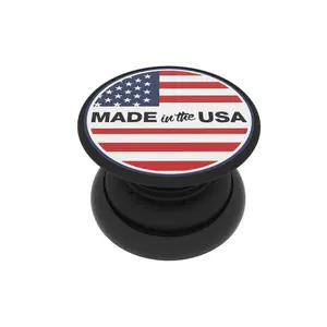 FAB POPS Magnetic Adjustable Phone Grip and Stand Built easy mount to magnetic surfaces Smartphone Accessories Mobile Made in USA Flag