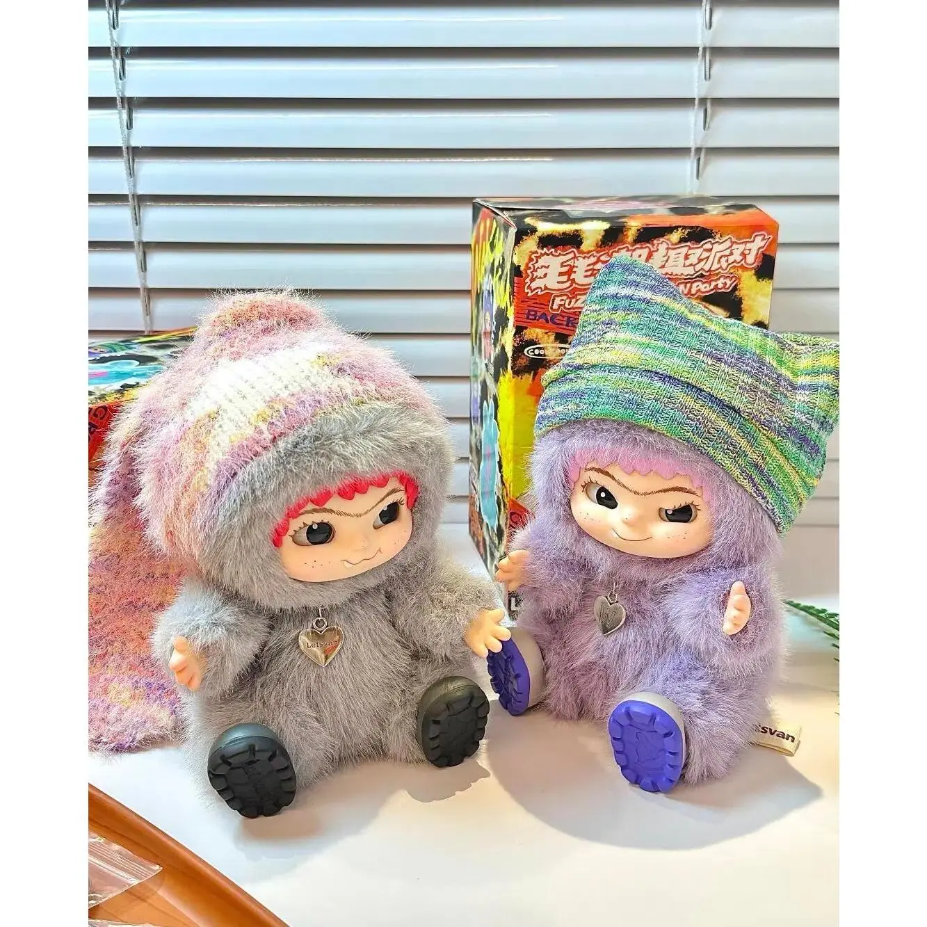 Wakuku 16cm Fuzzy Collectible Plush Doll - Cute Stuffed Animal, Stuffed Toy with Pendant Decor, Mystery Surprise Party Gift for Enthusiasts, Stuffed Toys
