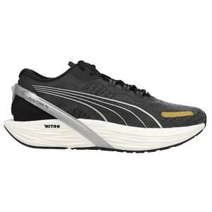 PUMA Womens Run Xx Nitro Running Sneakers Shoes - Black, Silver