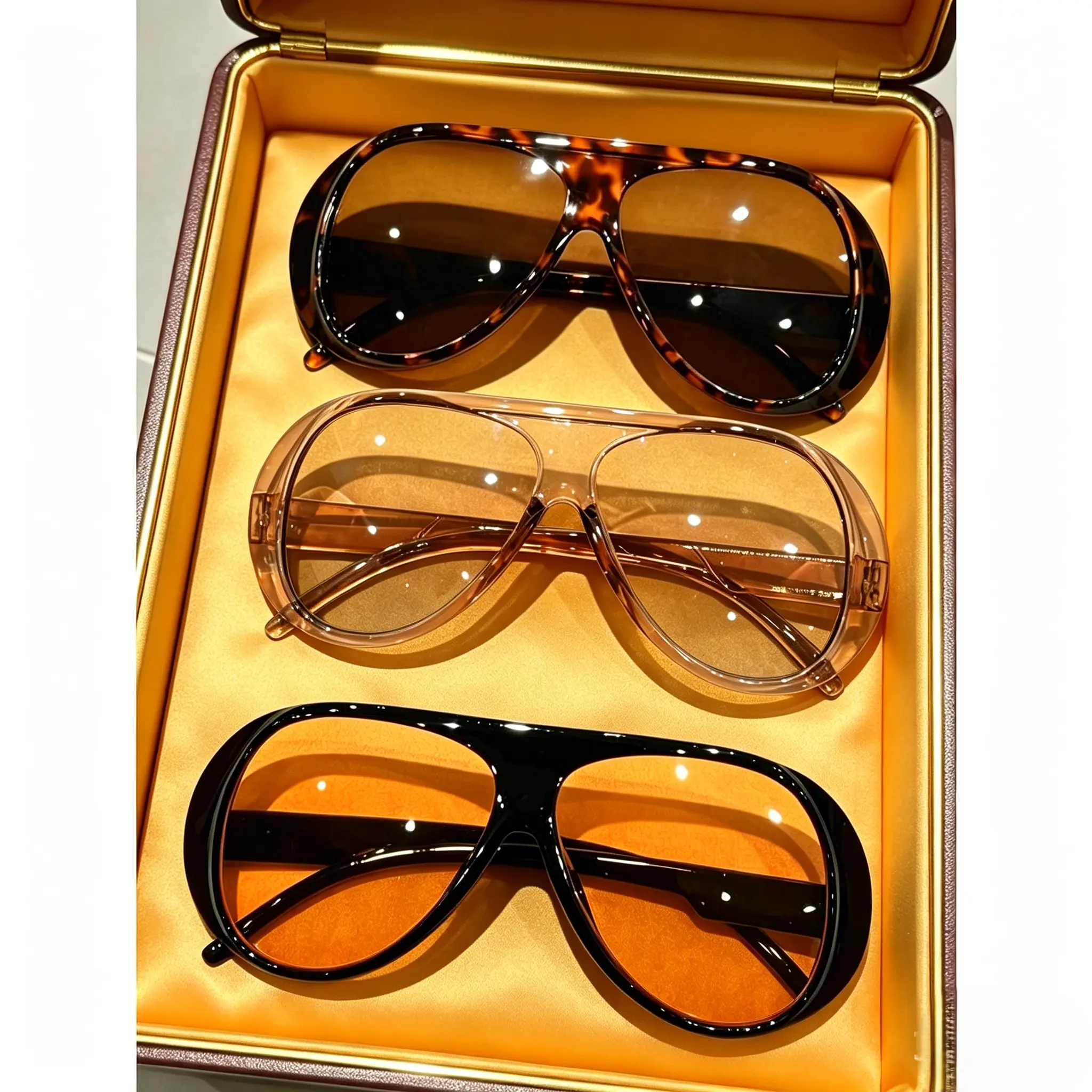 3PCS Large Frame Sunglasses Set | Stylish Unisex Eyewear | UV Protection for Men & Women | Trendy & Versatile Design | Perfect for Beach, Travel & Everyday Outdoor Adventures glasses