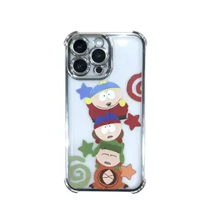 Cartoon Stacked Phone Case,Characters Illustration Cover,for iPhone 16/15/14/13/12/11/17 ProMax Plus for Samsung phones, suitable for both men and women,An excellent gift for her/him