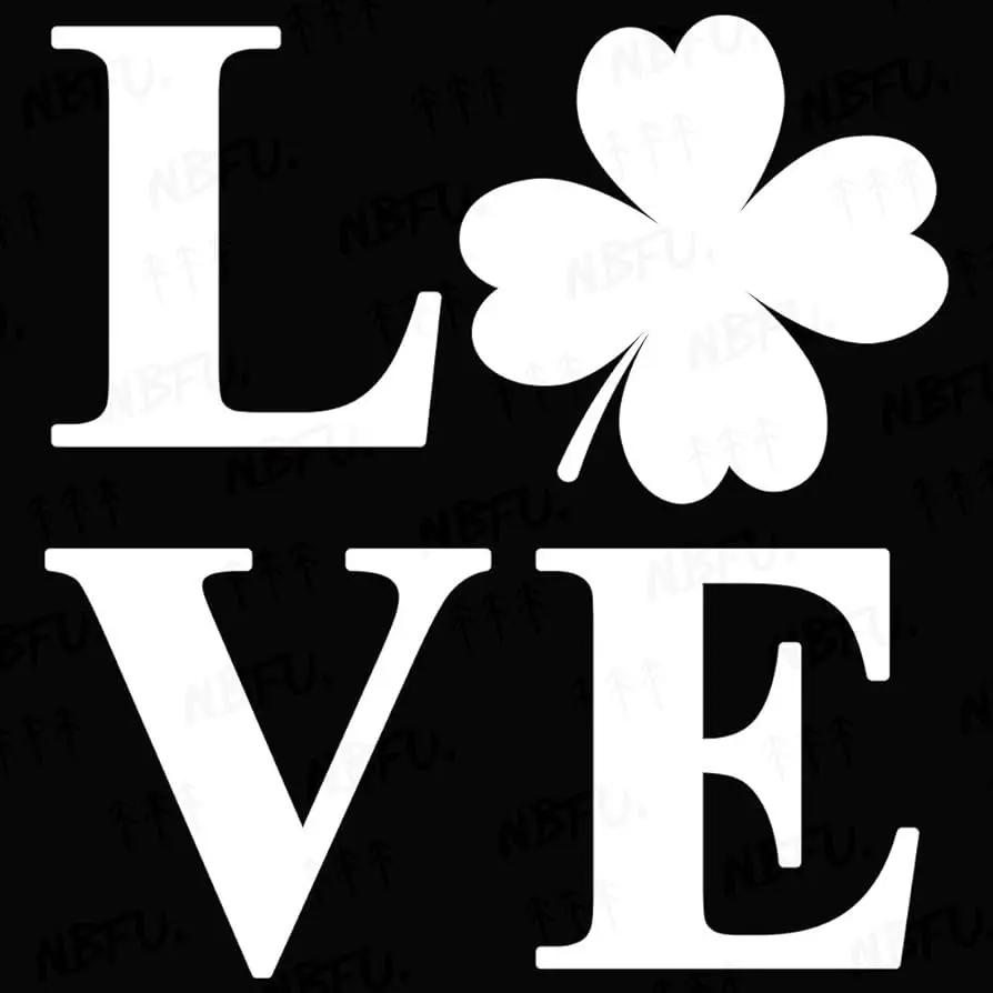 Love st Patrick’s day vinyl decals Irish decal for cars trucks laptops and and more. 5.5”