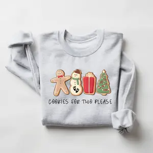 Christmas Cookies For Two Please Pregnancy Announcement Christmas Sweatshirt, Pregnancy Reveal Christmas Sweater, Maternity Christmas Shirt
