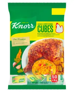 Knorr Chicken Seasoning Cubes, Savory Spice with Onion Infusion for Enhanced Dish Flavor