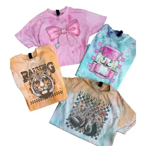 2 for 26 TYE DYE T-Shirt - You Pick The Category - TYE DYE Shirt - Petty, Mama, Faith, Spooky, Horror Casual Loose