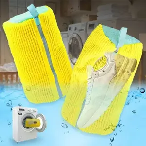 Washing Machine Shoe Bag, Reusable Shoe,Machine Bag, 1pc Durable Zipper ShoesRemovable Washing Bags, Shoe Storage Bag,Laundry Tools & Accessories for Home LaundryRoom, Laundry Room Organiser, Laundry Products