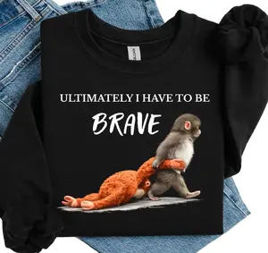Punch The Monkey Graphic Sweatshirt – Funny Baby Monkey Plush Design, Cute Animal Lover Pullover