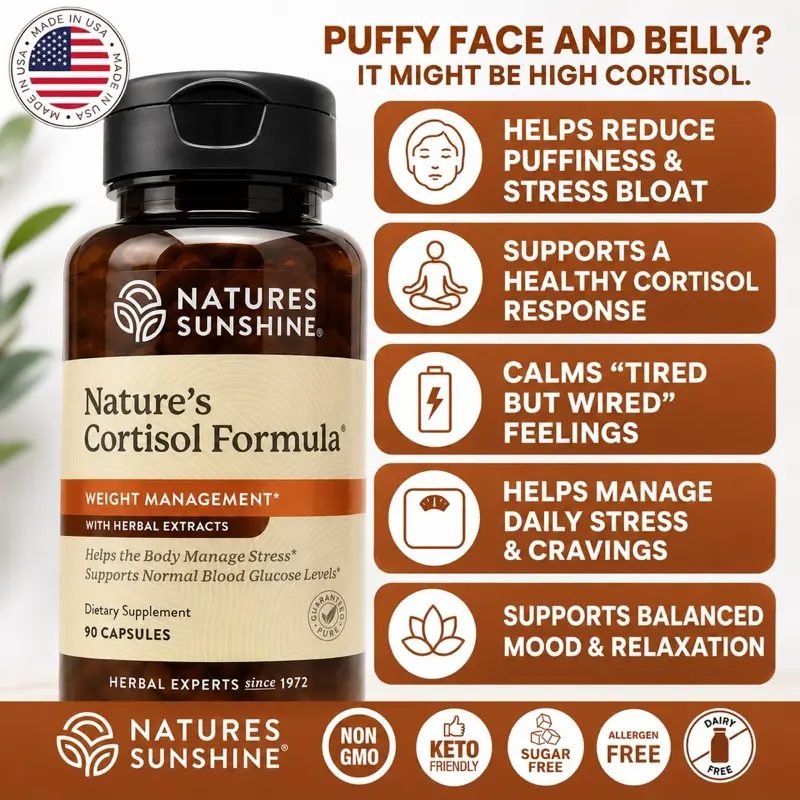 Nature's Sunshine Cortisol Formula, 90 Capsules