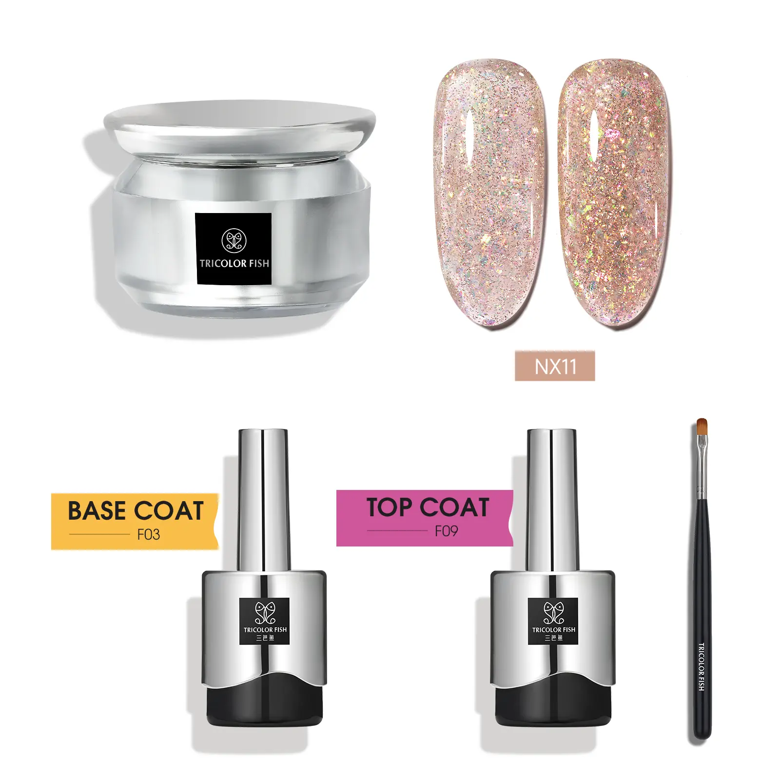 NX11 +Base Gel+Top Gel+light therapy pen