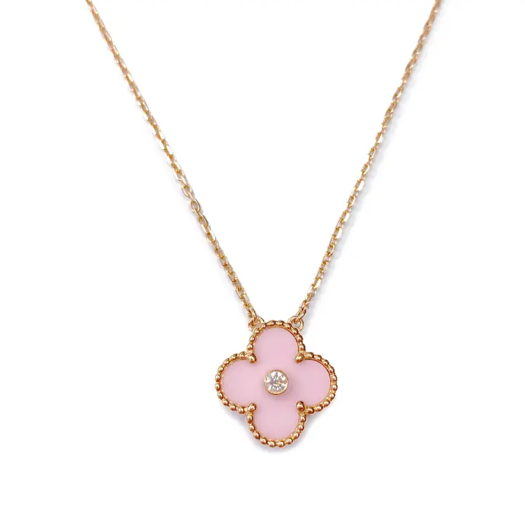 Pre-owned Van Cleef & Arpels 18k Holiday Vintage Alhambra Necklace YEAR 2015 Gold Necklace Chain Fine Jewelry Necklace