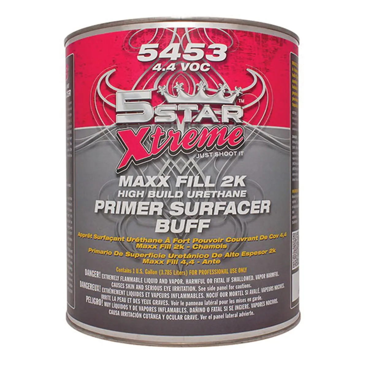 5 Star Extreme 5ST-5453-1 High Build Urethane Primer Surfacer, Buff Yellow