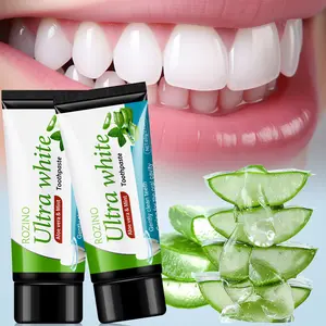 Rozino Aloe Vera Mint Whitening Toothpaste 60g, Gentle Cleaning, Gums Protection, Teeth Whitening, Suitable for Sensitive Gums