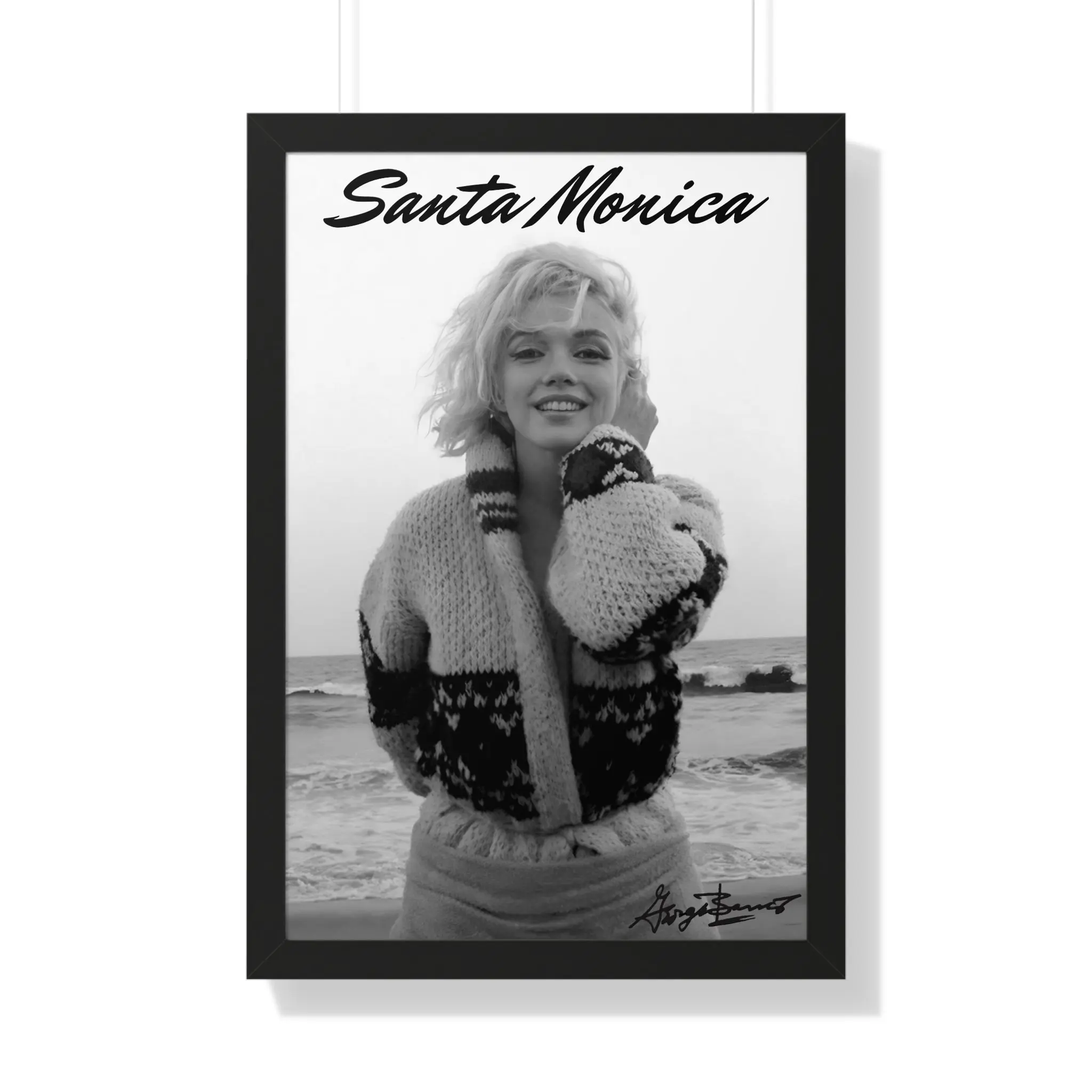 Marilyn Monroe Golden Sands and Endless Beauty Framed Poster