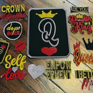 QUEEN ON DECK BLING Patch Set