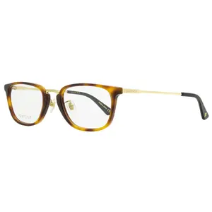 Gucci Titanium Eyeglasses GG0324OJ 003 Havana/Gold 53mm